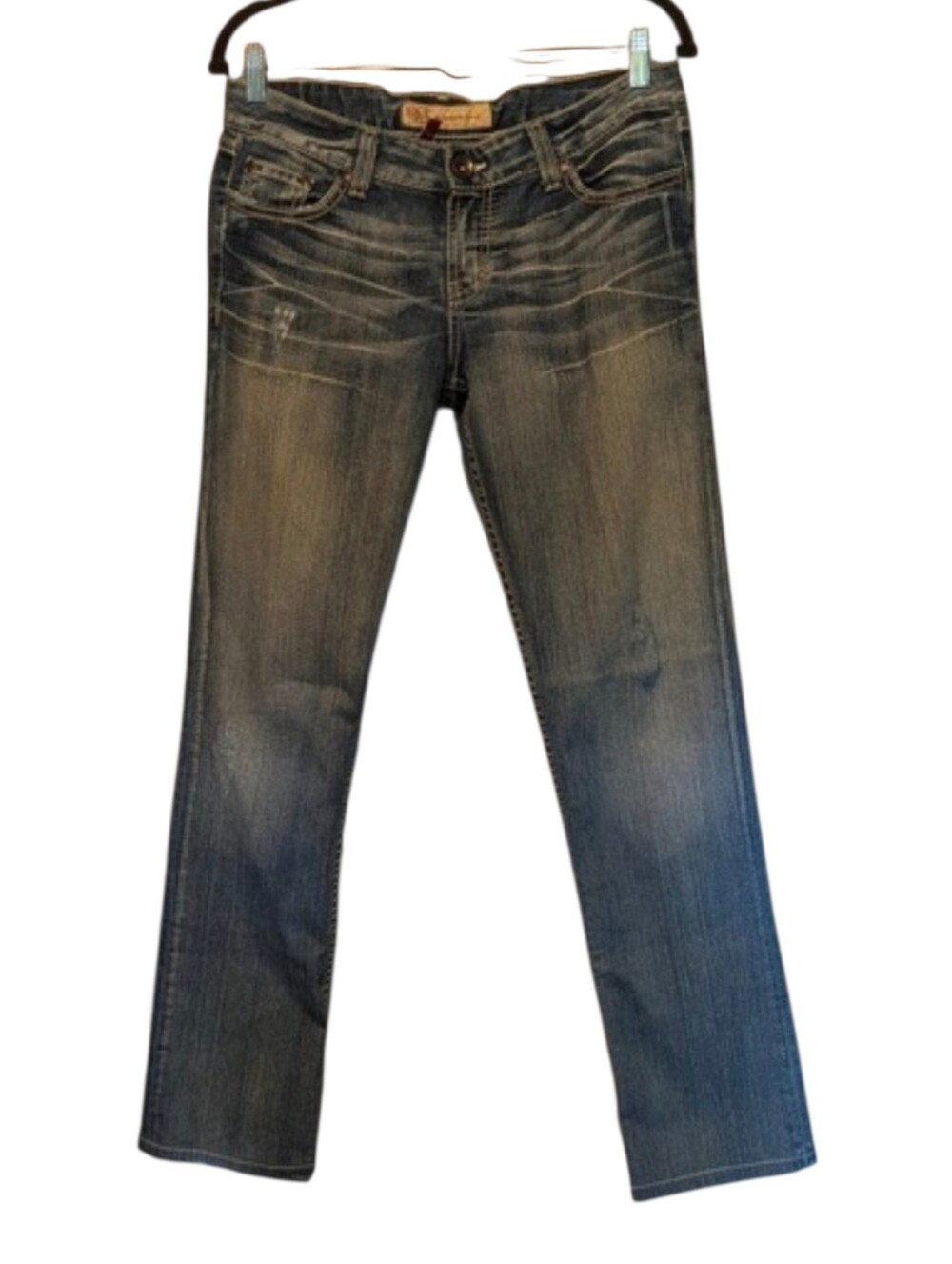 BKE Madison Skinny Jeans Womens Light Wash Distressed Stretch Denim 30x30